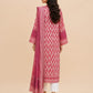 Dusty Rose Geometric Print 3-Piece Suit
