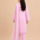 Baby Pink Chikankari Style 3-Piece Lawn Suit