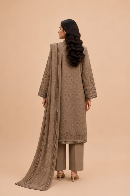 Muted Mocha Taupe Monochrome 3-Piece Suit