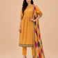 Golden Amber Peplum Style 3-Piece Suit