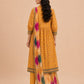 Golden Amber Peplum Style 3-Piece Suit