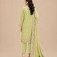 Pistachio Green Tropical Palm 3-Piece Lawn Suit