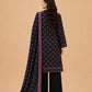 Charcoal Black Traditional Geometric 3-Piece Suit