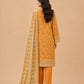 Mustard Yellow Floral Printed 3-Piece Suit